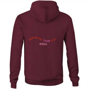 Pocket Hoodie normalise your size - Burgundy / XXS