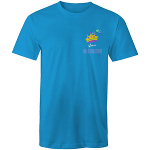 Sleeve Queen T-Shirt - Arctic Blue / Small